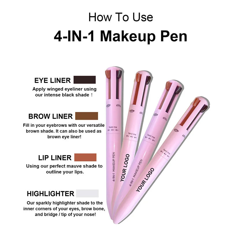 4 In 1 Face Makeup Pen Eyebrow