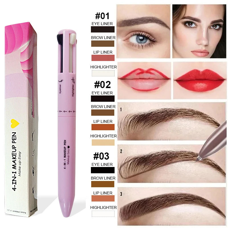 4 In 1 Face Makeup Pen Eyebrow